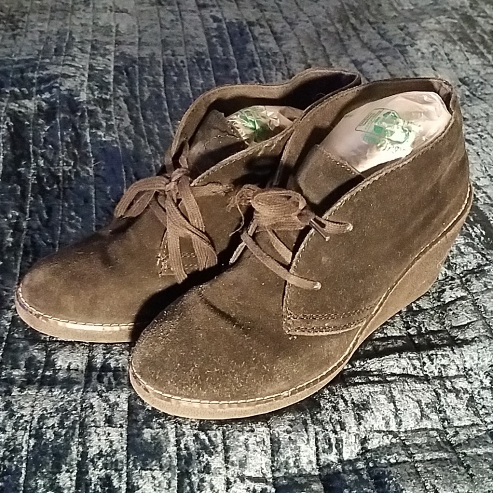 Aldo Suede Black Heeled Booties - Picture 2 of 4